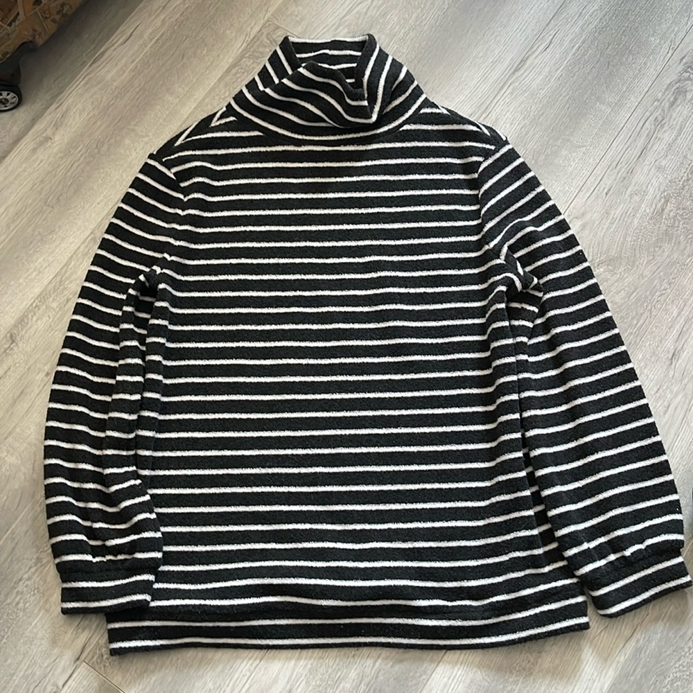 Loft turtleneck fleece sweater size S/M